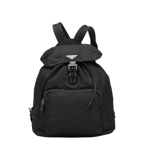 Prada Prada Nylon Triangle Logo Plate Backpack Others Backpack Prada Prada Nylon Triangle Logo Plate Backpack Others Backpack